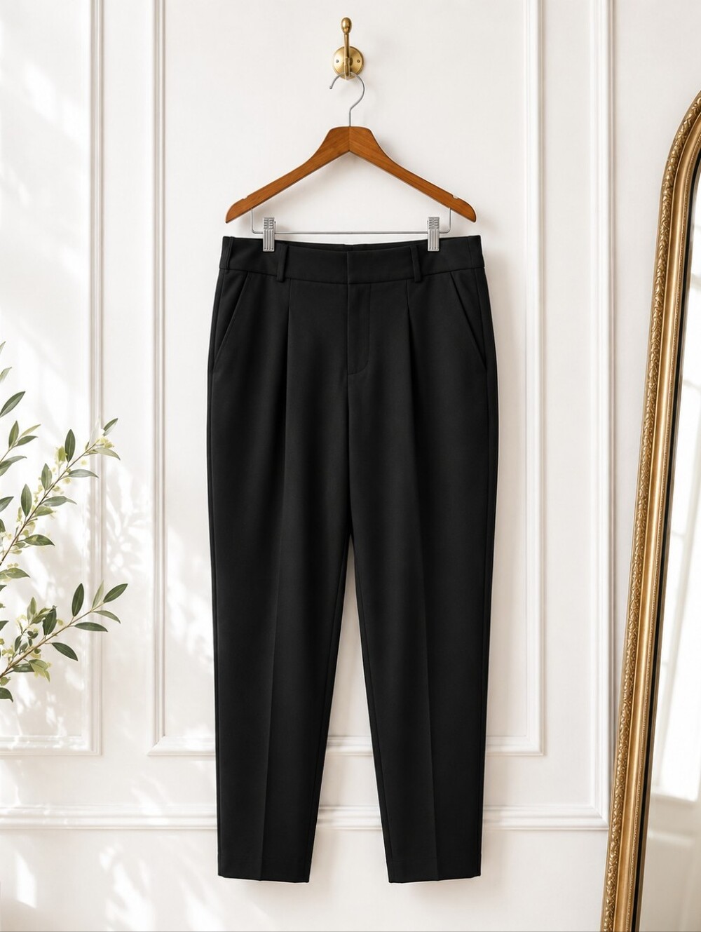 A New Day Black Ankle Trouser Pants Size 16 High Rise Career Workwear - Picture 5 of 8